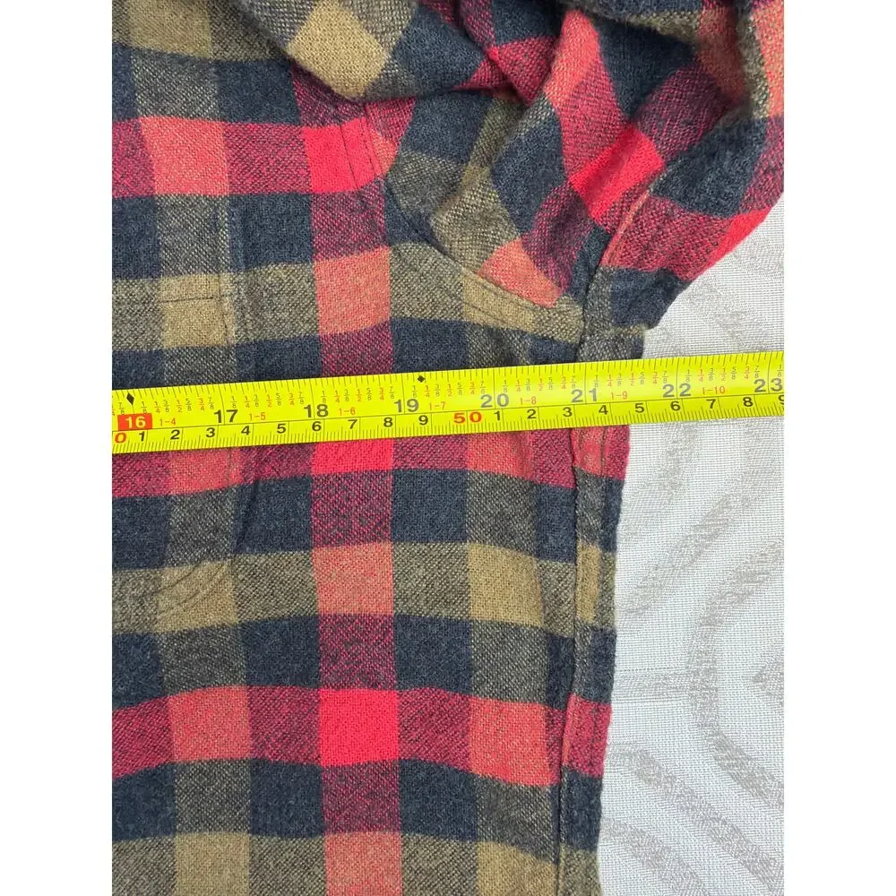 J. Crew Size L Men's Cotton Wool Blend Checked Shirt Slim Fit Elbow‎ Patch